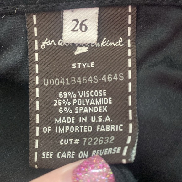 Black 7 for all mankind jeans/jeggings - Picture 5 of 10